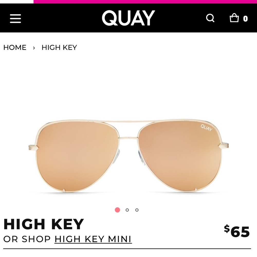 Quay High Key Sunglasses - Picture 3 of 3